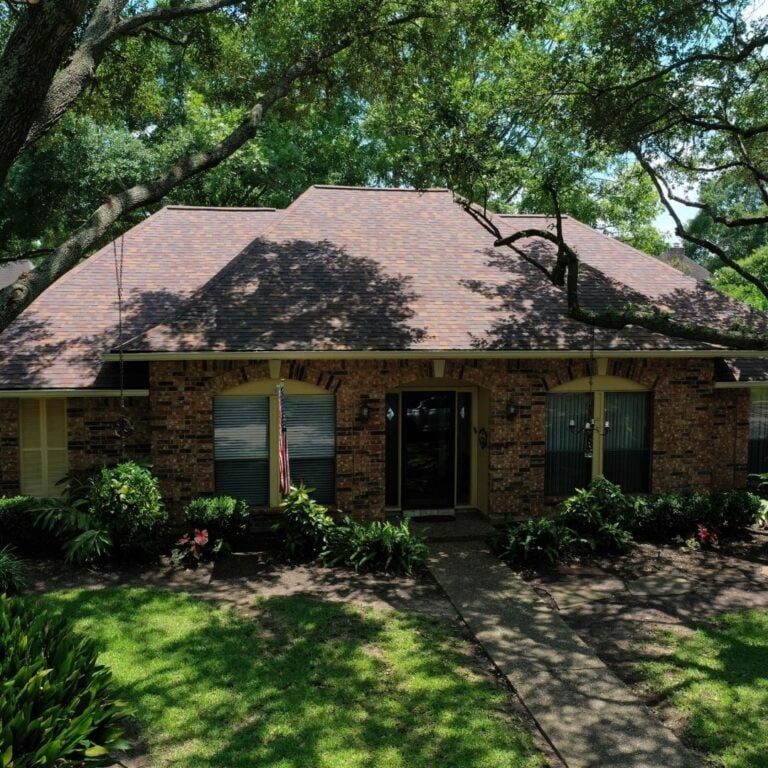 Efficient roof replacement in Tealwood, Houston 77024.