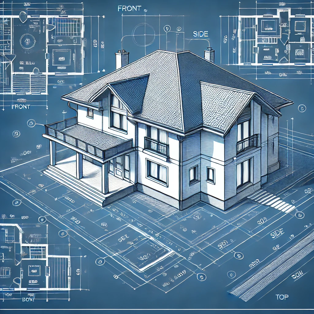 Flat roof design in a Houston residential area