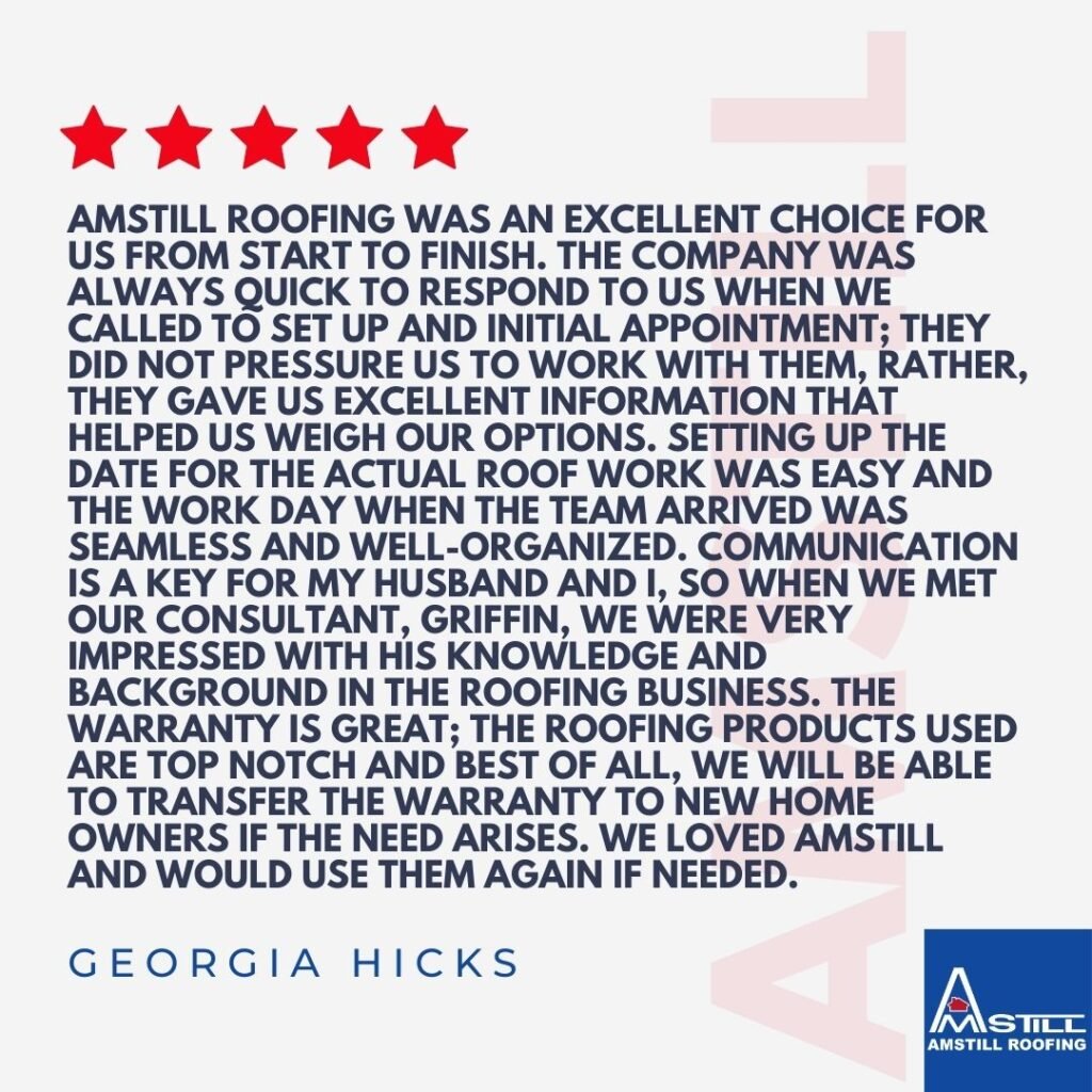 Premier Roof Inspection Company in Houston - Amstill Roofing - Satisfied Customer