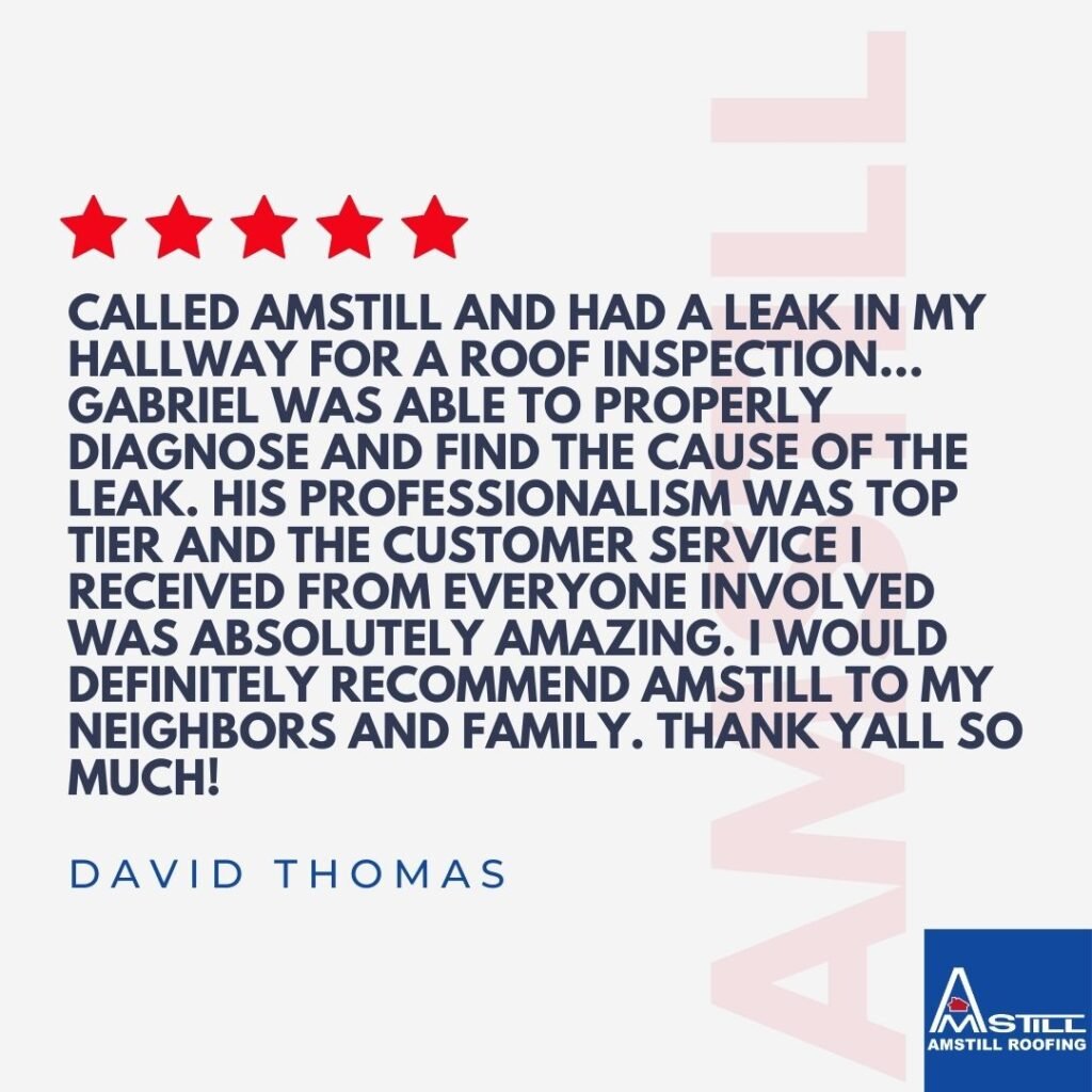 Premier Roofing Company in Houston - Roof Repairs and Replacement - Amstill Roofing Testimonial