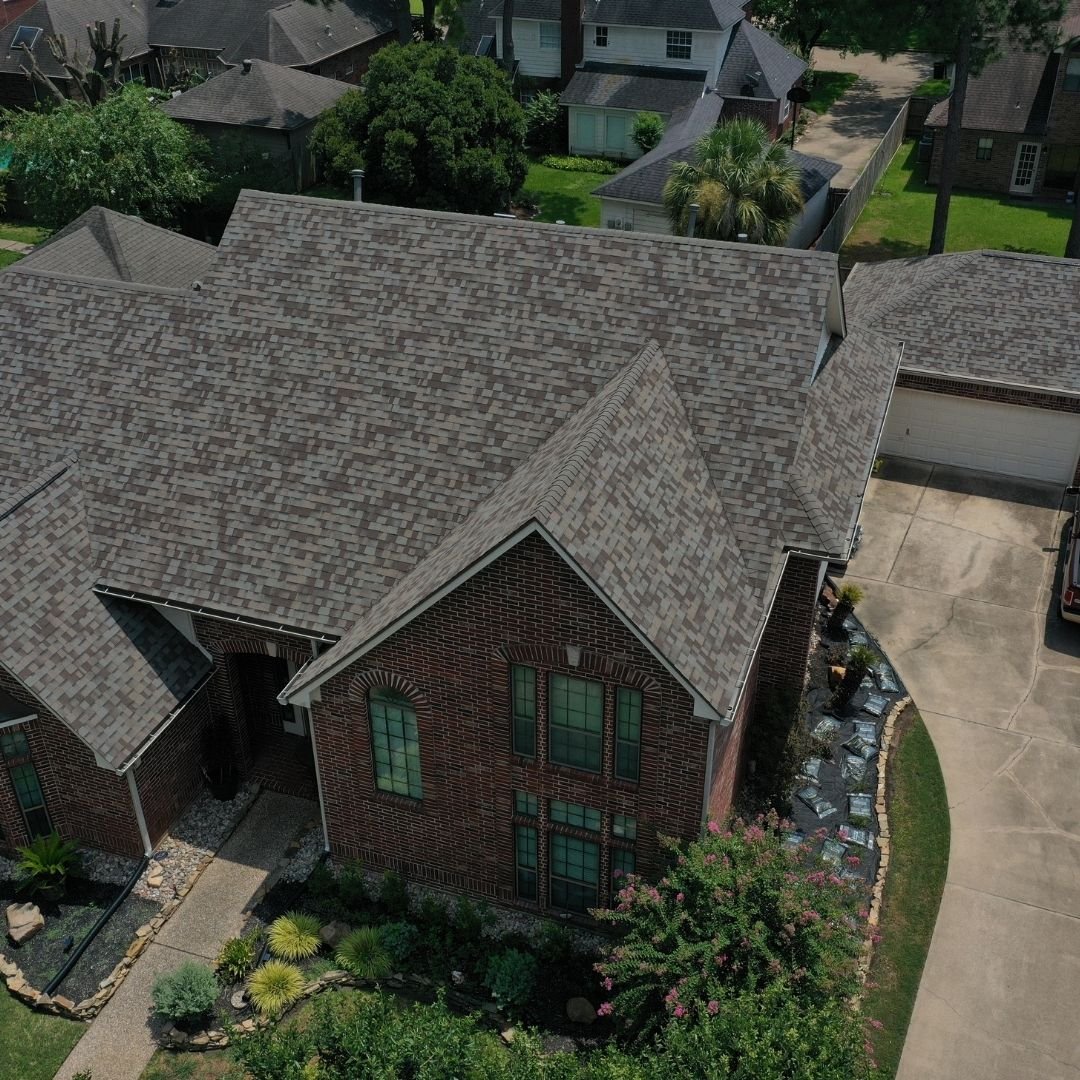 Another roof replacement in Houston by the trusted roofing contractor in Hunters Creek Village—Amstill Roofing.